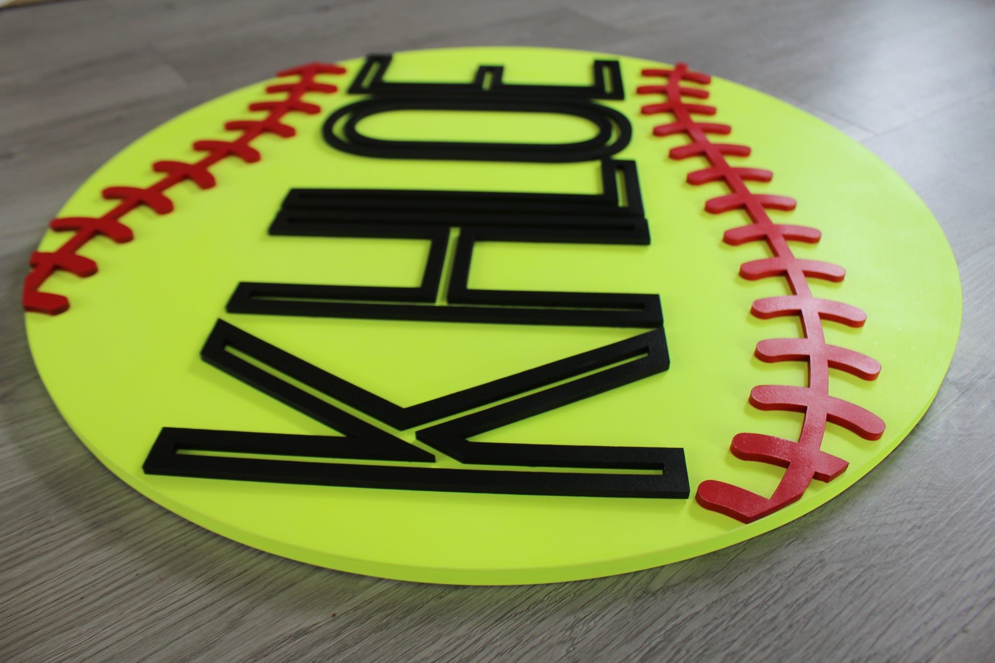 Softball Name Sign