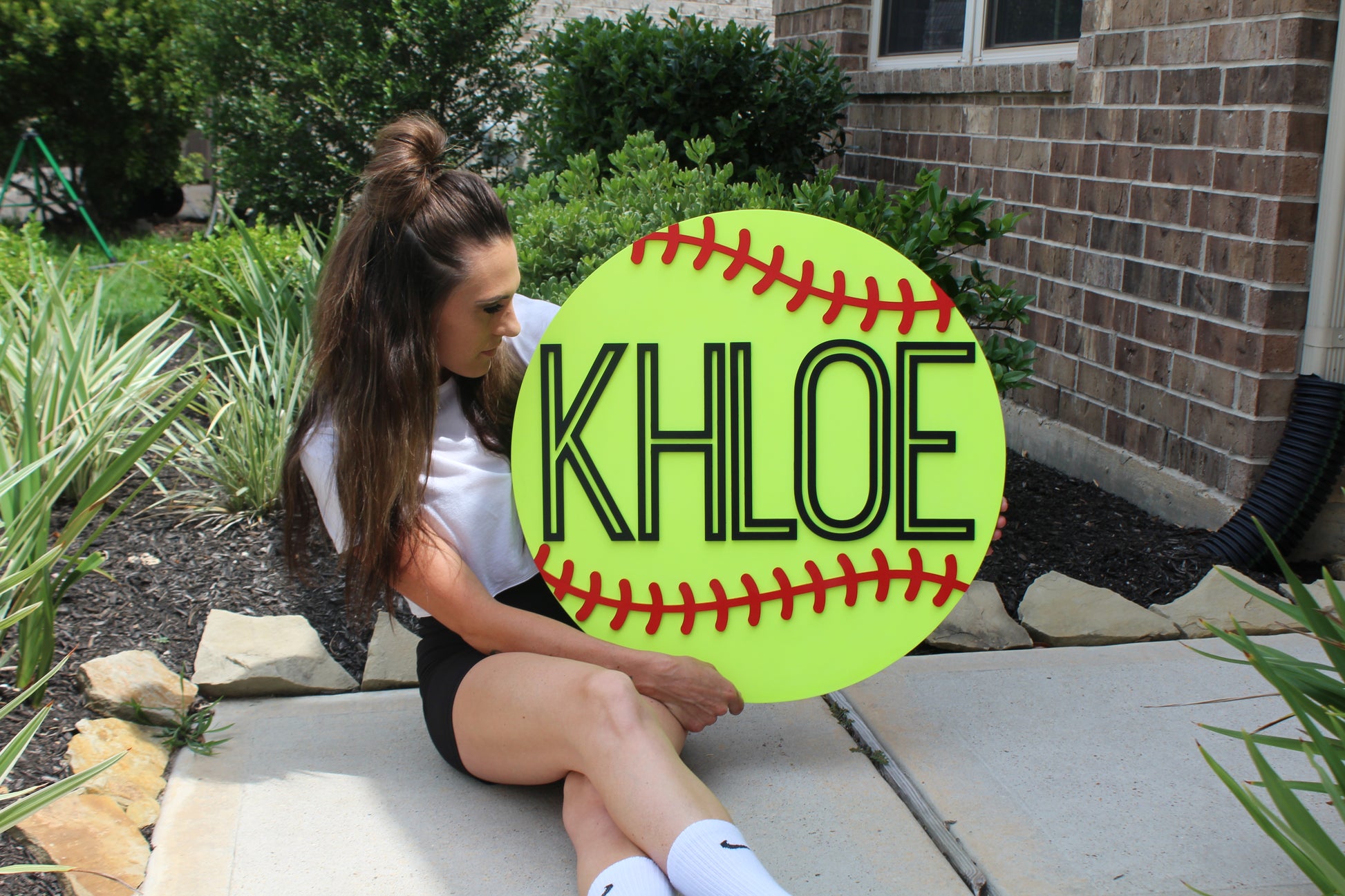 Softball Name Sign