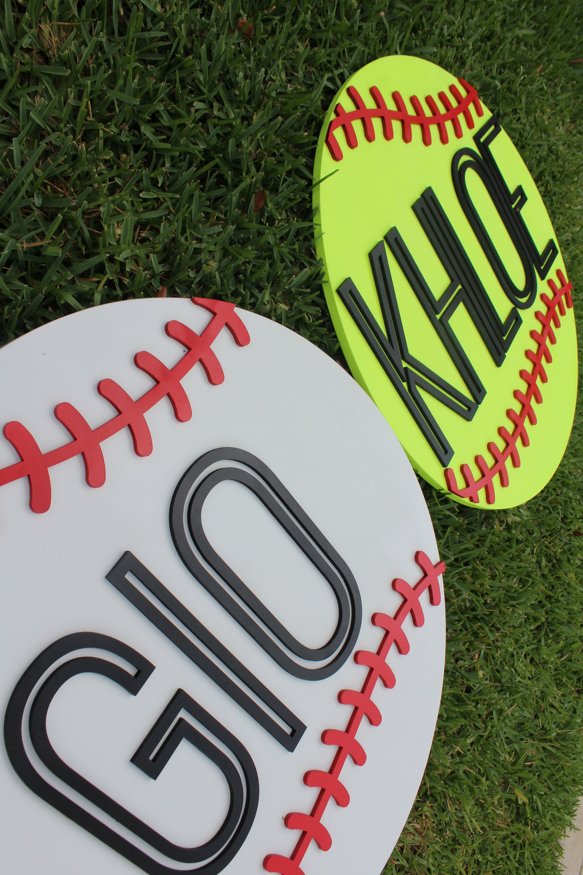 Softball Name Sign