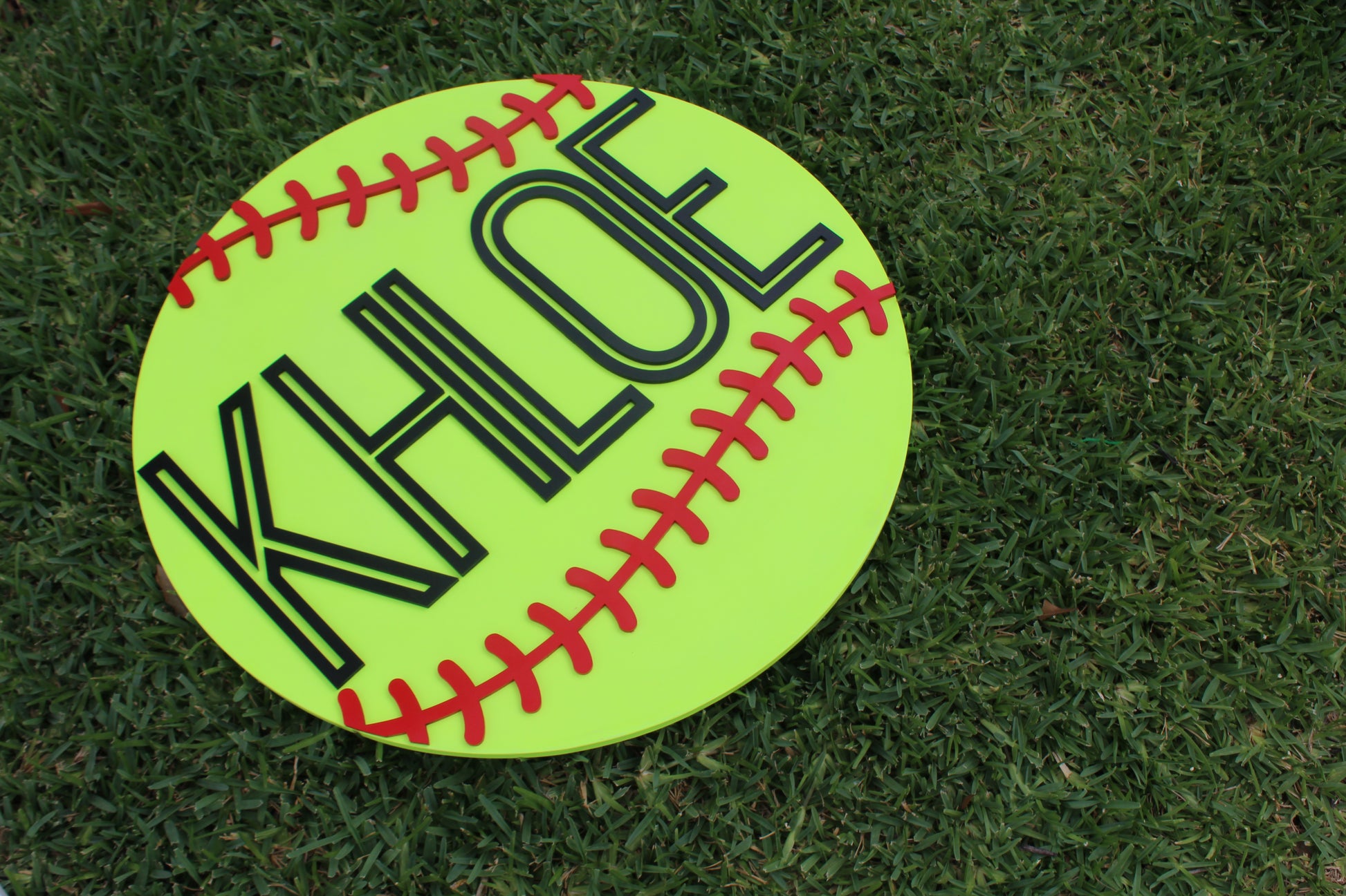 Softball Name Sign