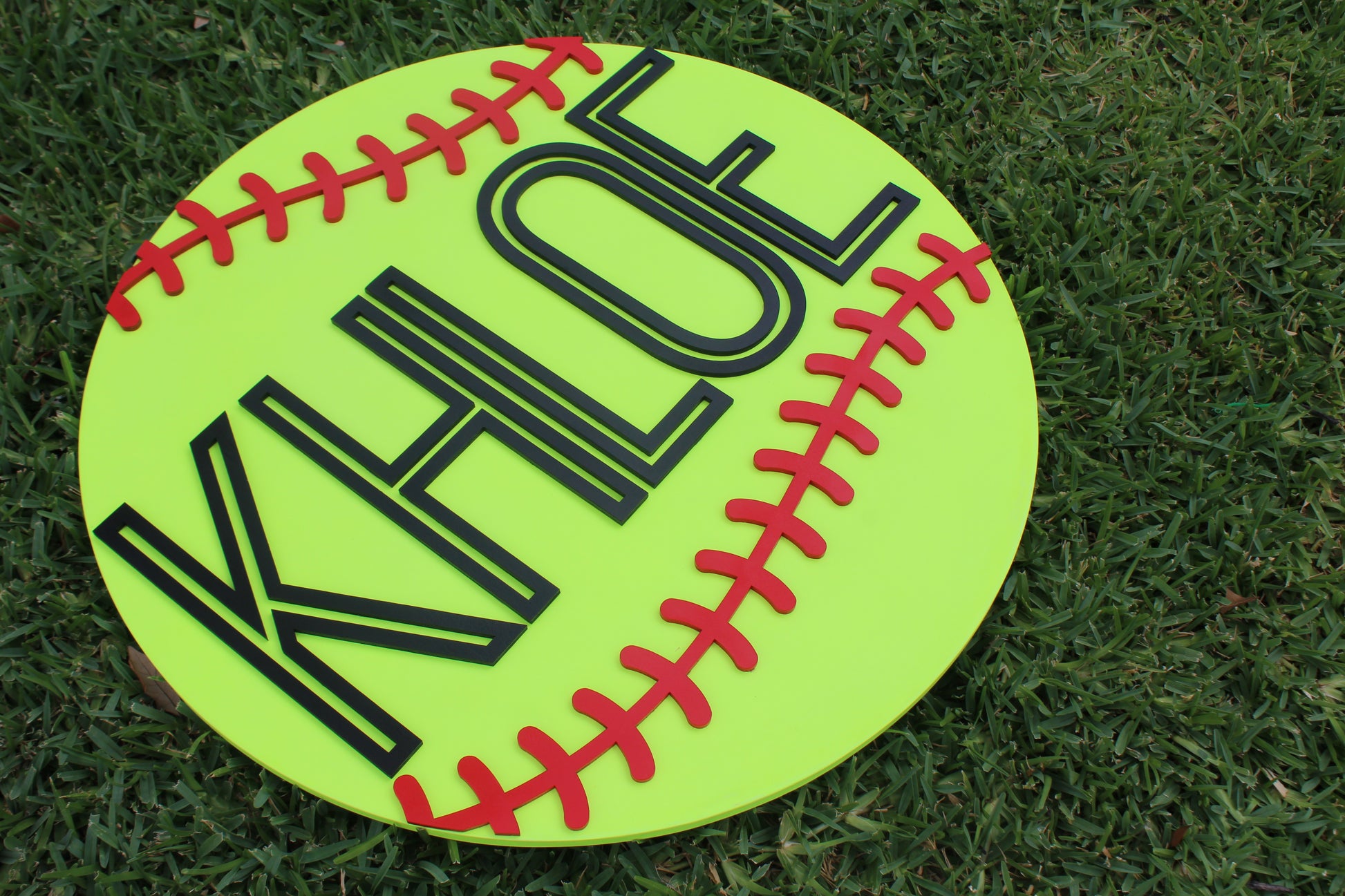 Softball Name Sign