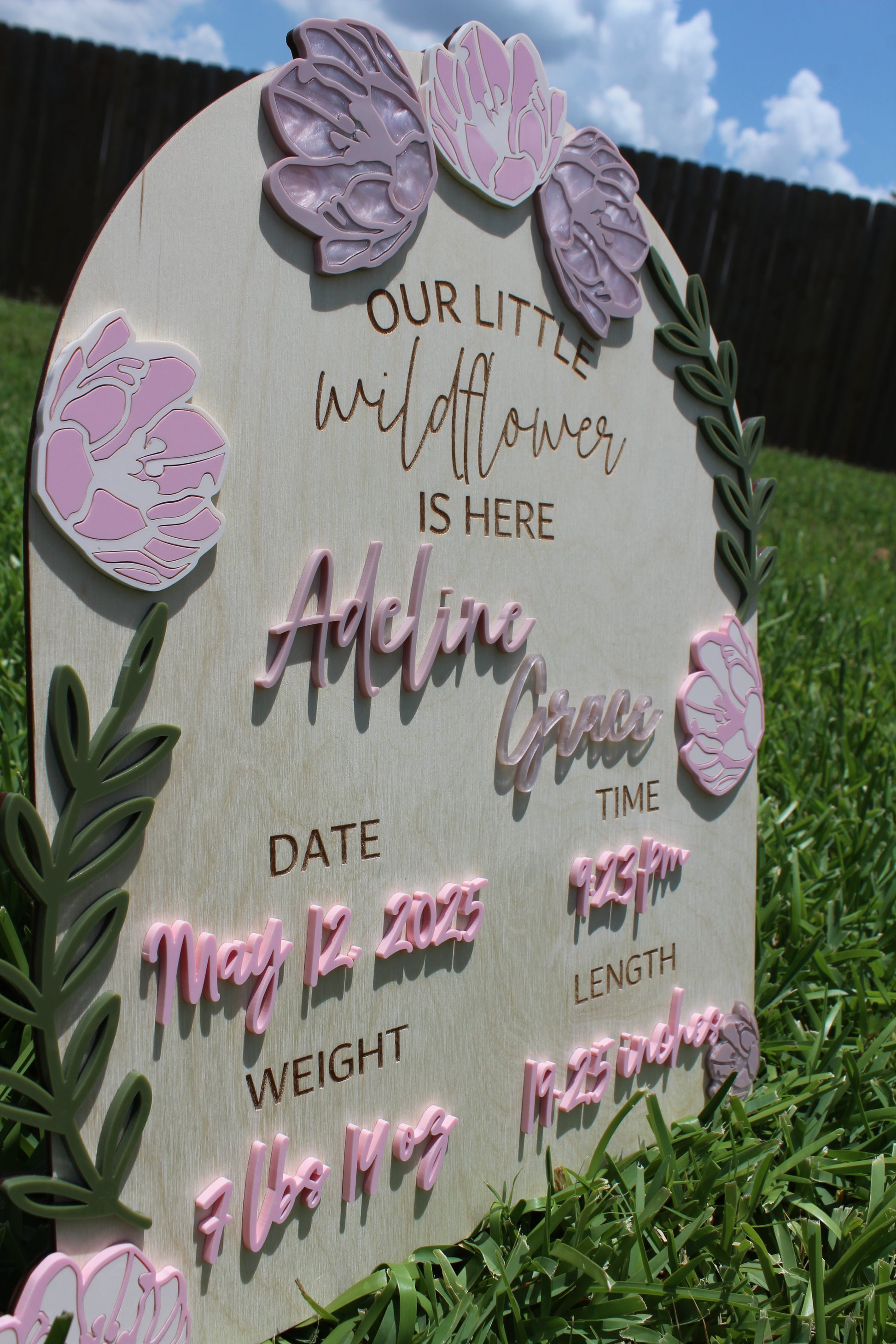 Peony Birth Stat Sign