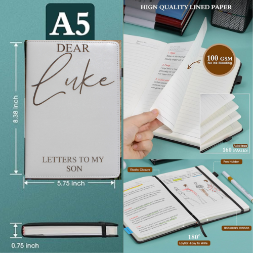 Engraved Leather Journal