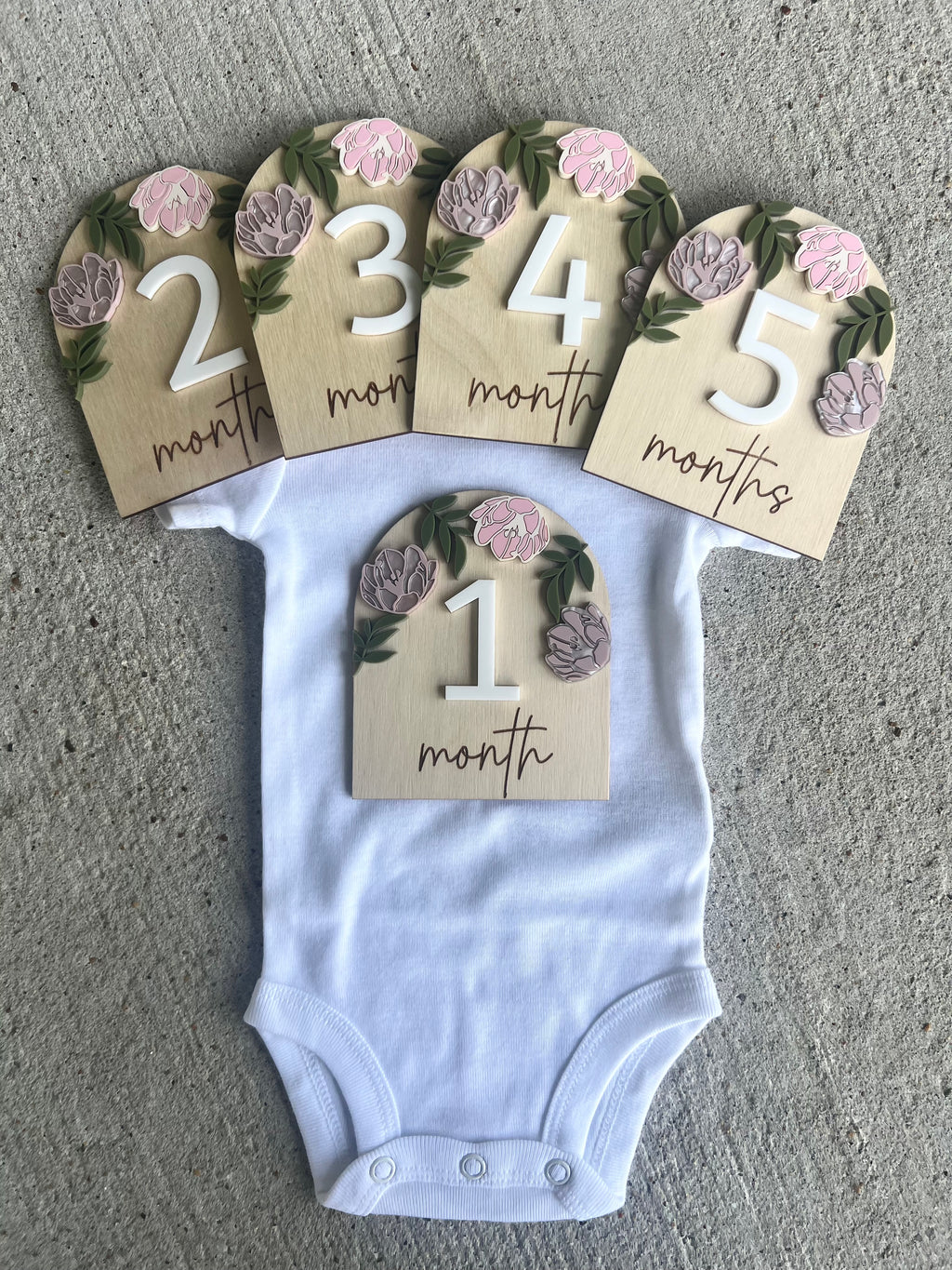 Peony Birth Milestone Set