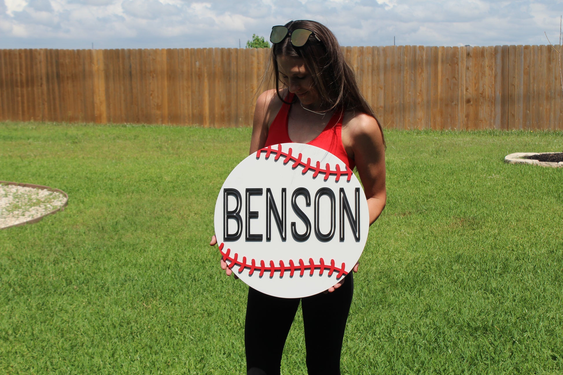 Baseball Name Sign