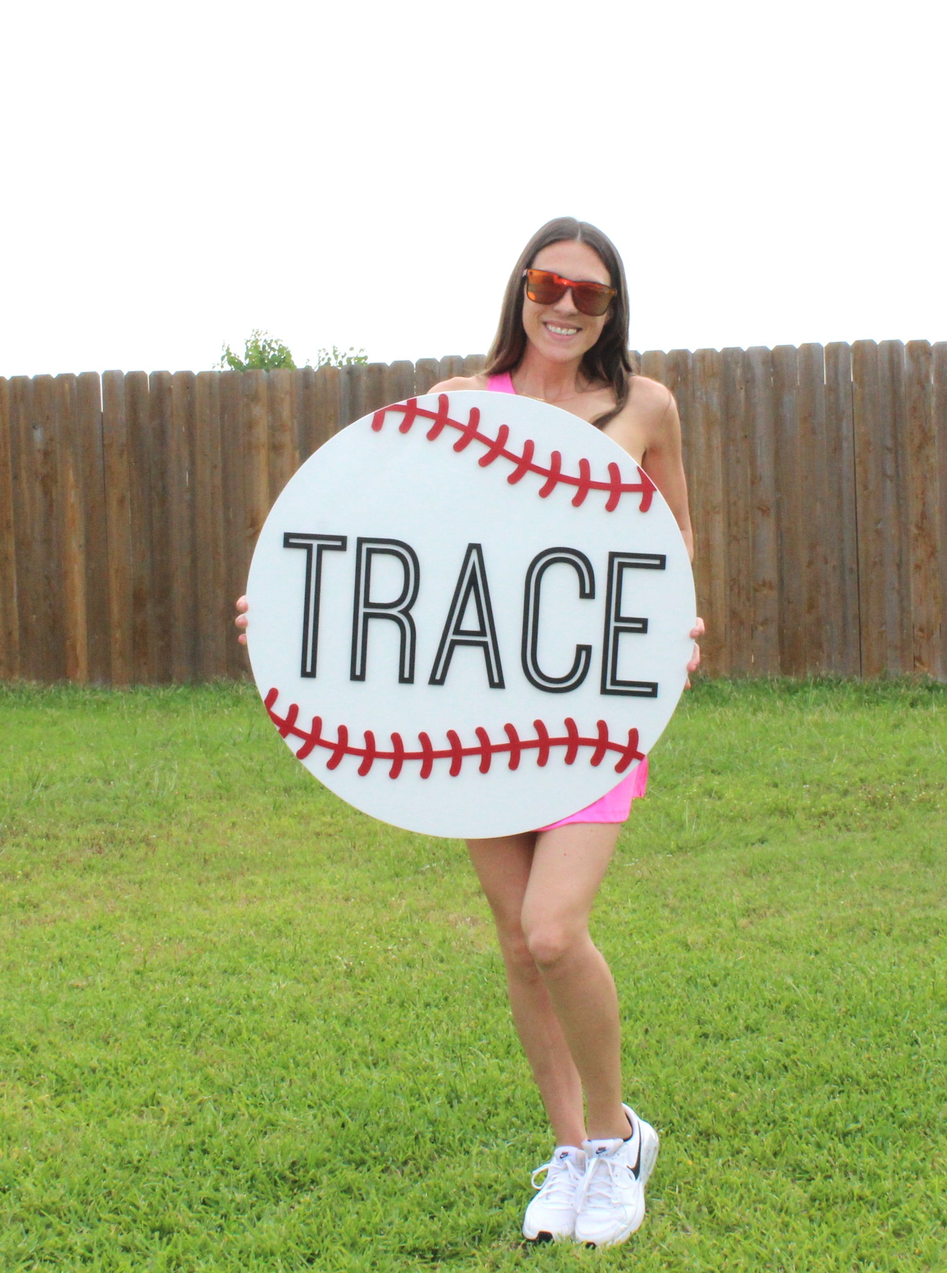 Baseball Name Sign