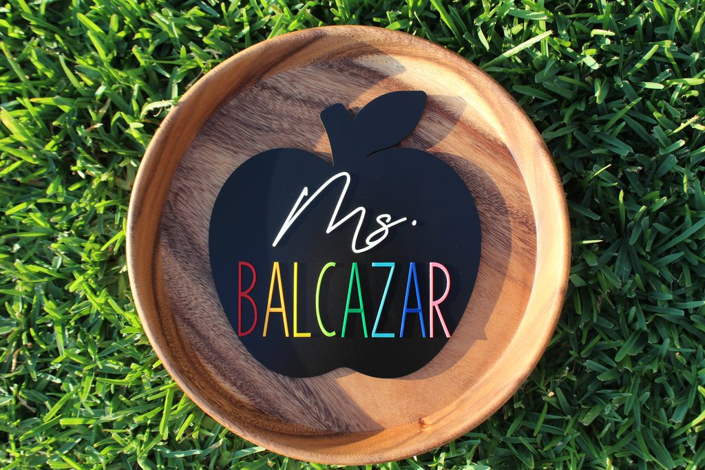 Apple Teacher Sign